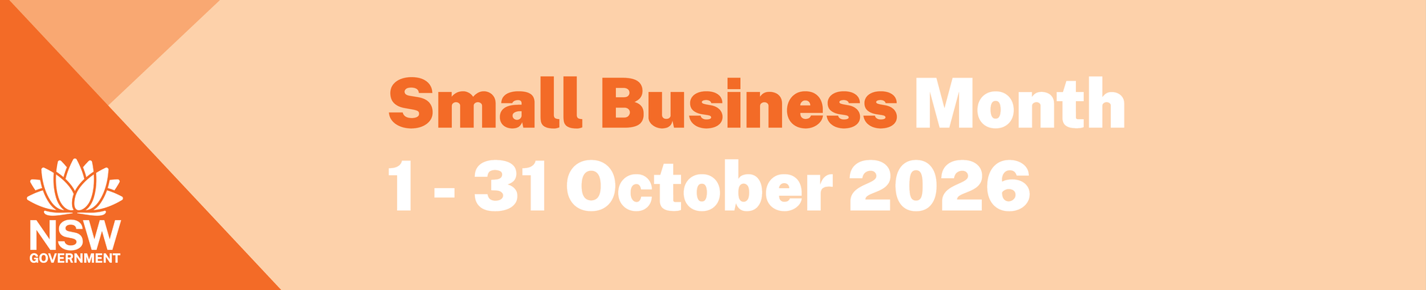 NSW Government — Small Business Month, 1–31 October 2026